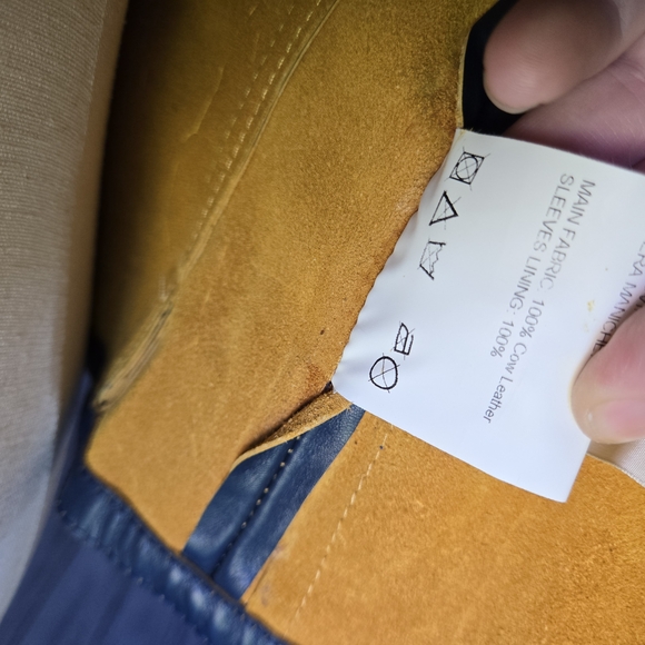 Golden Goose Blue Leather Jacket - Picture 8 of 8